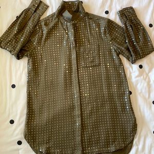 Anthropologie Maeve sequenced shirt tunic